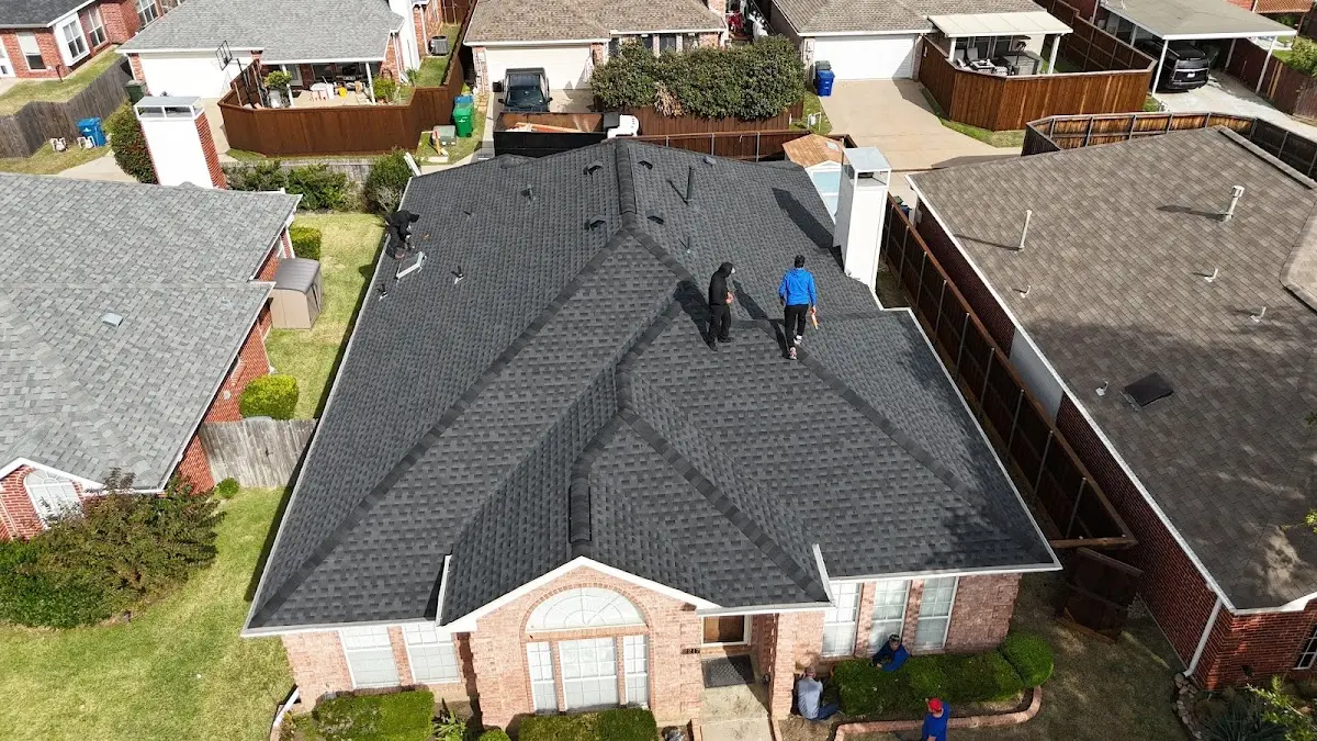 Slate & Tile Roof Repair work in progress on a Gladstone property